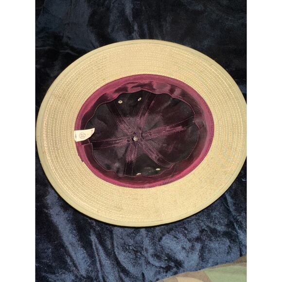 VINTAGE ESTATE UNWORN SAFARI HAT -UNITED HATTERS CAP & MILLINERY WKRS INT UNION - Picture 4 of 7